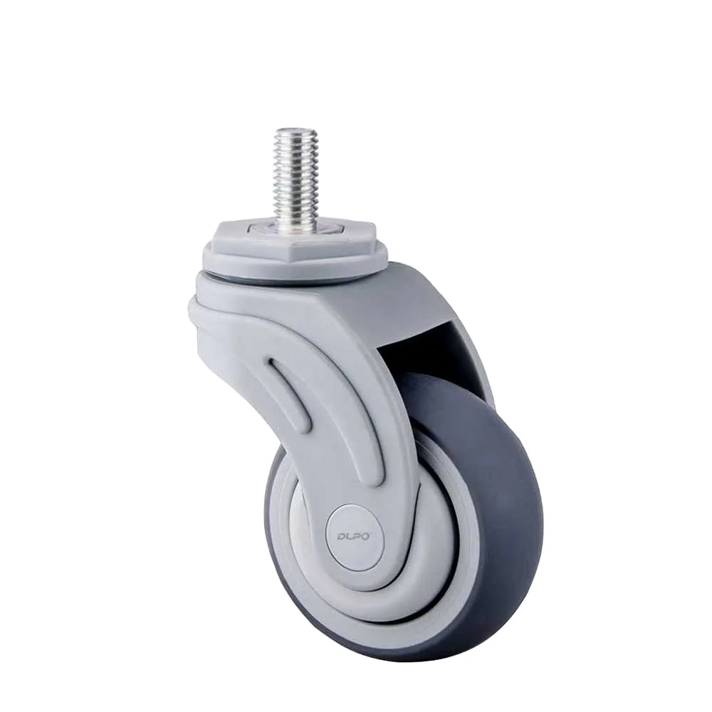 DLPO  American caster gray medical caster wheels 3 4 5inch screw caster wheel