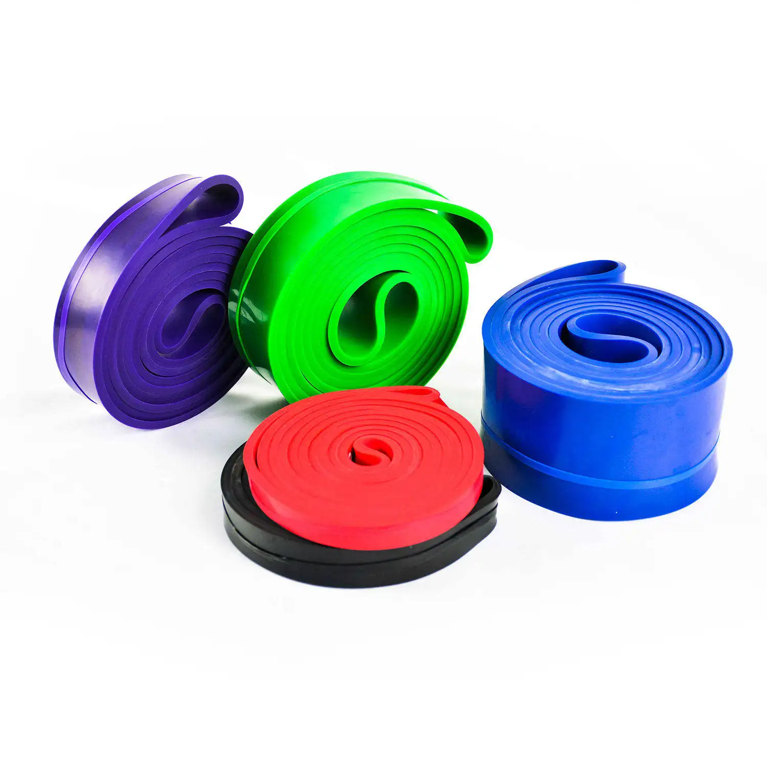 High Quality Custom Logo Elastic Training Ankle Resistance Bands Set TPE Power Band Sets With Handle Bag