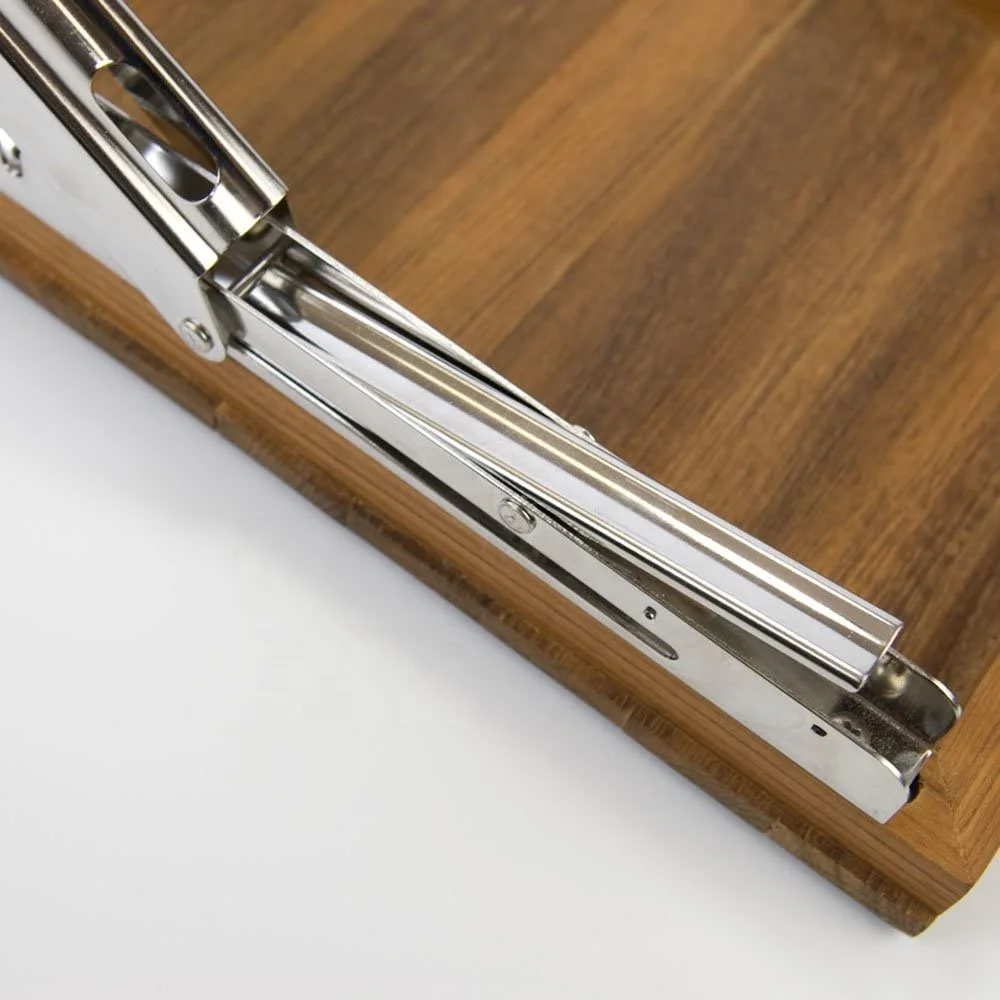 Shanghang Stainless Steel with Teak Wall-Mount Board Shower Bench Boat Wood Folding Hench