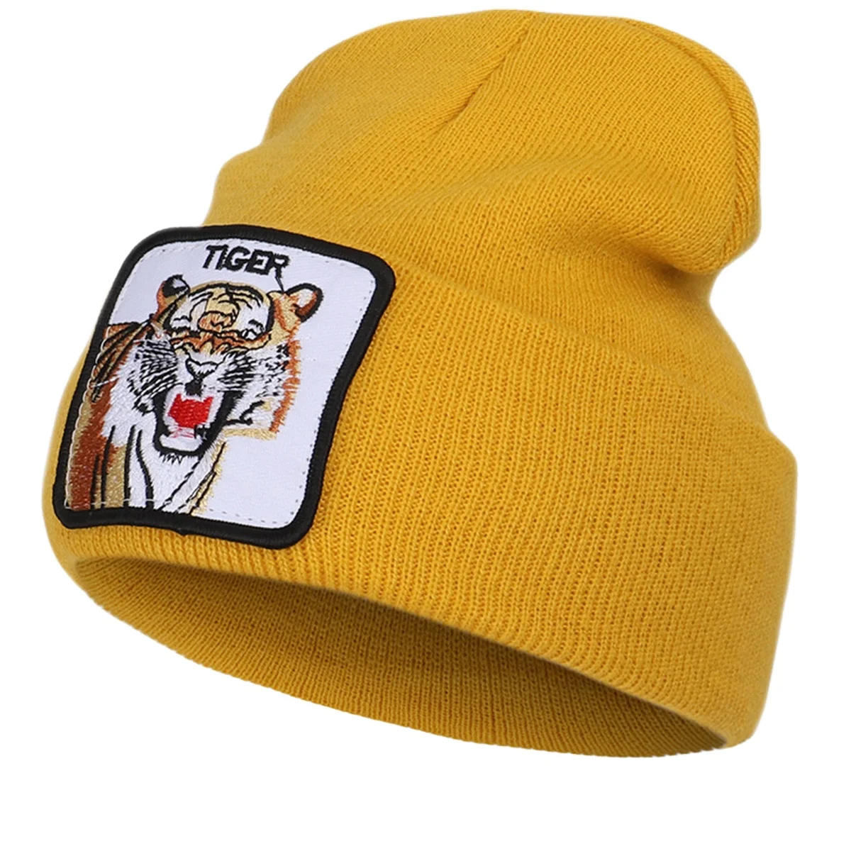 womens crochet knit knitted bucket hat animal jacquard knitted beanie knitted hat