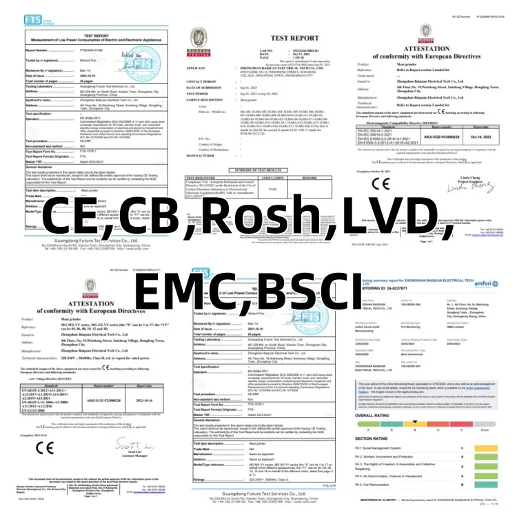 Meat Mincer Replacement Spare Parts Meat Grinder Curved Knife Blade mesh