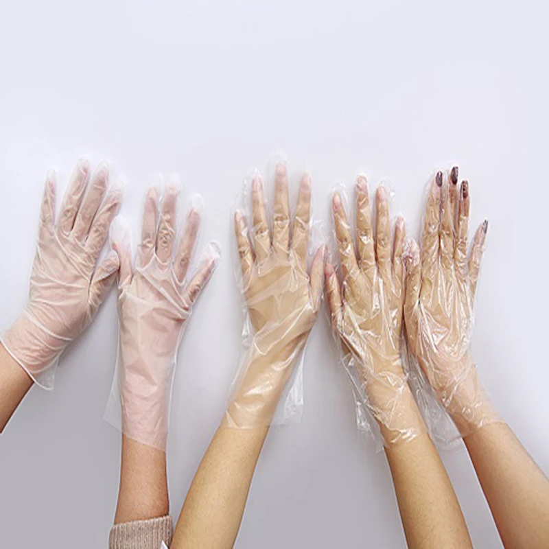 Wholesale 0.6g/pcs plastic glove for eating