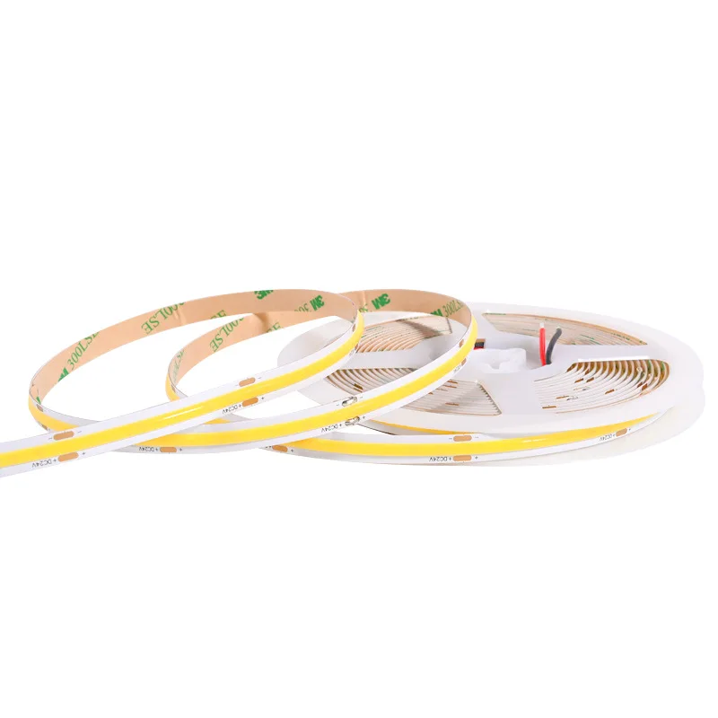 High brightness COB LED Strip light 528LEDs/m 10mm DC12V 24V RA90  Super Bright Flexible Tape Light Cuttable