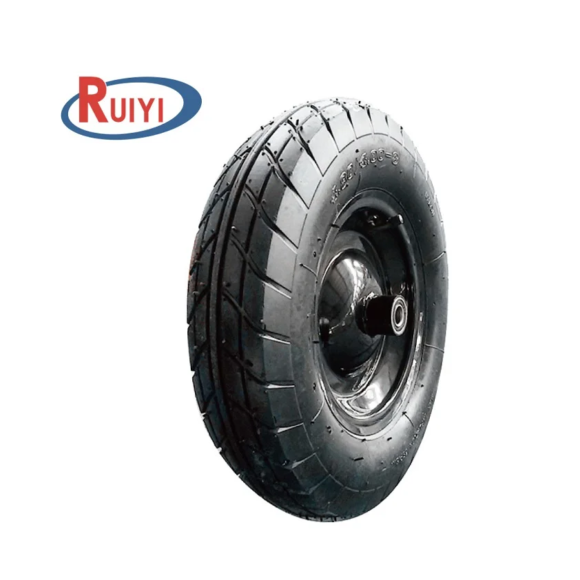 small ab wheel Factory sale air rubber tires hand truck tyre wheelbarrow wheel 16x400-8 trailer tire and wheel