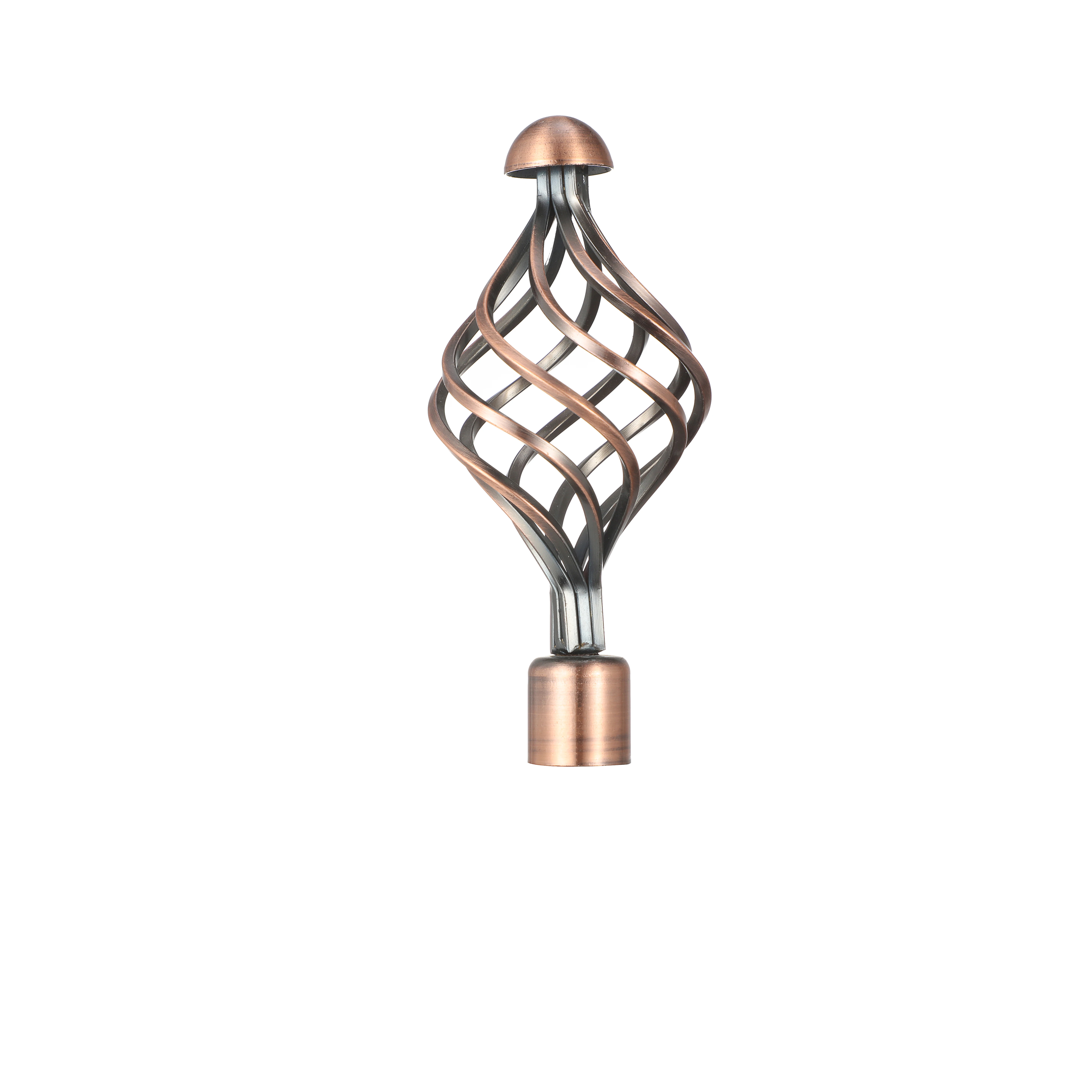 China curtain rod ends for 4 Foot Smooth Complete Drapery Rod Set