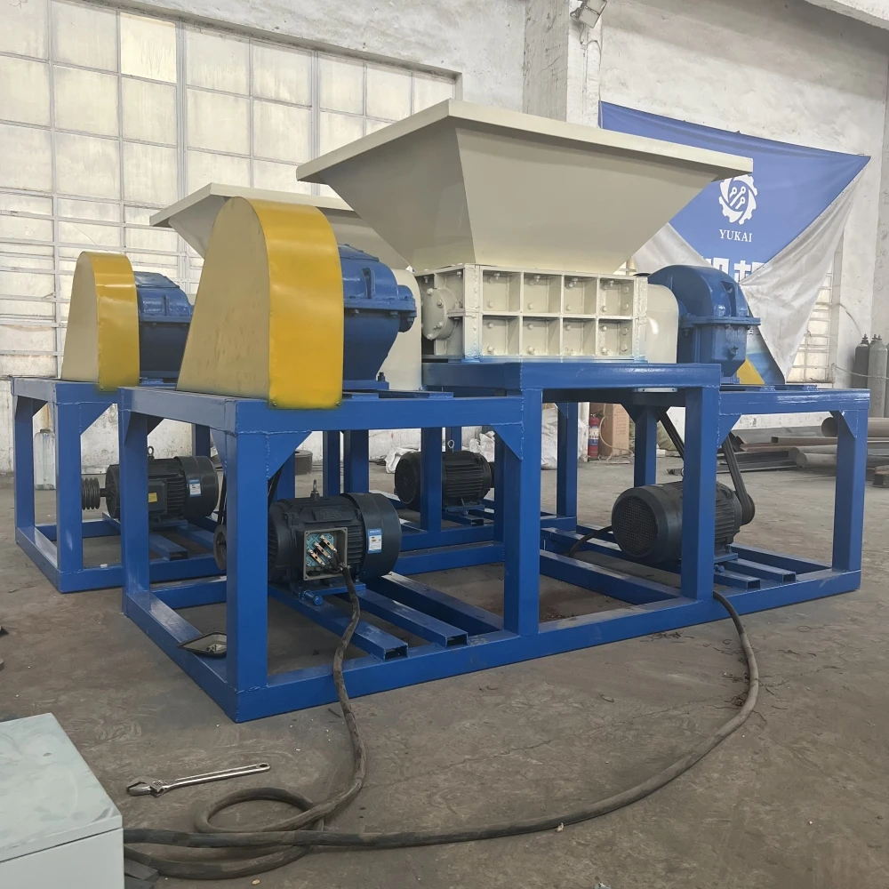 High Efficiency Scrap Bicycle Shredding Machine Waste Recycling Double Shaft Shredder