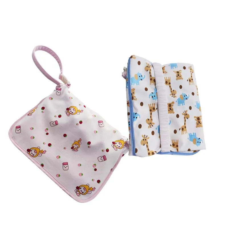 
Easy to carry Small volume Cotton surface portable Baby changing pad 