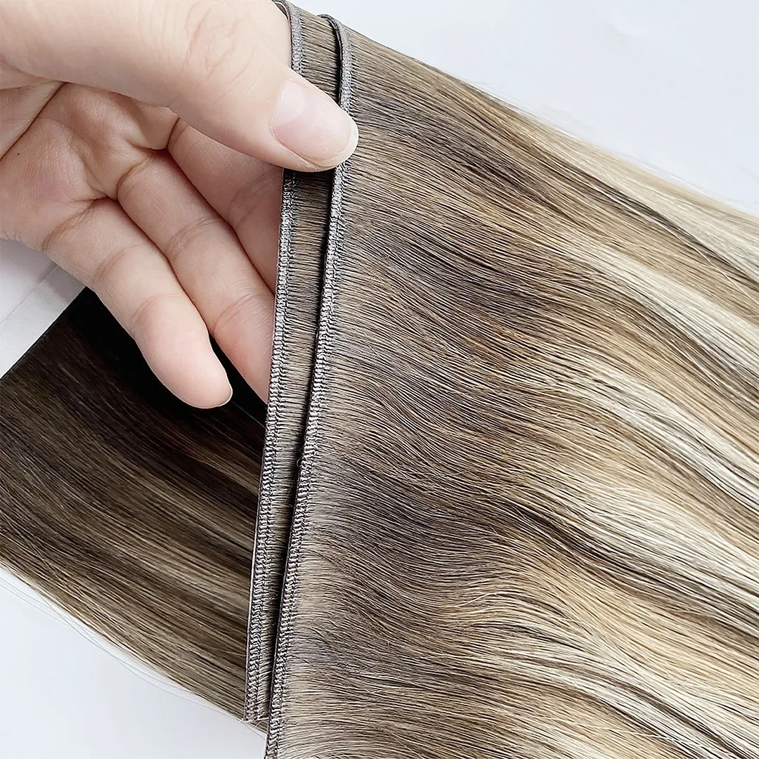 Highest Quality Double Drawn Russian Mongolian Hair With Full Cuticle Tape In Extensions