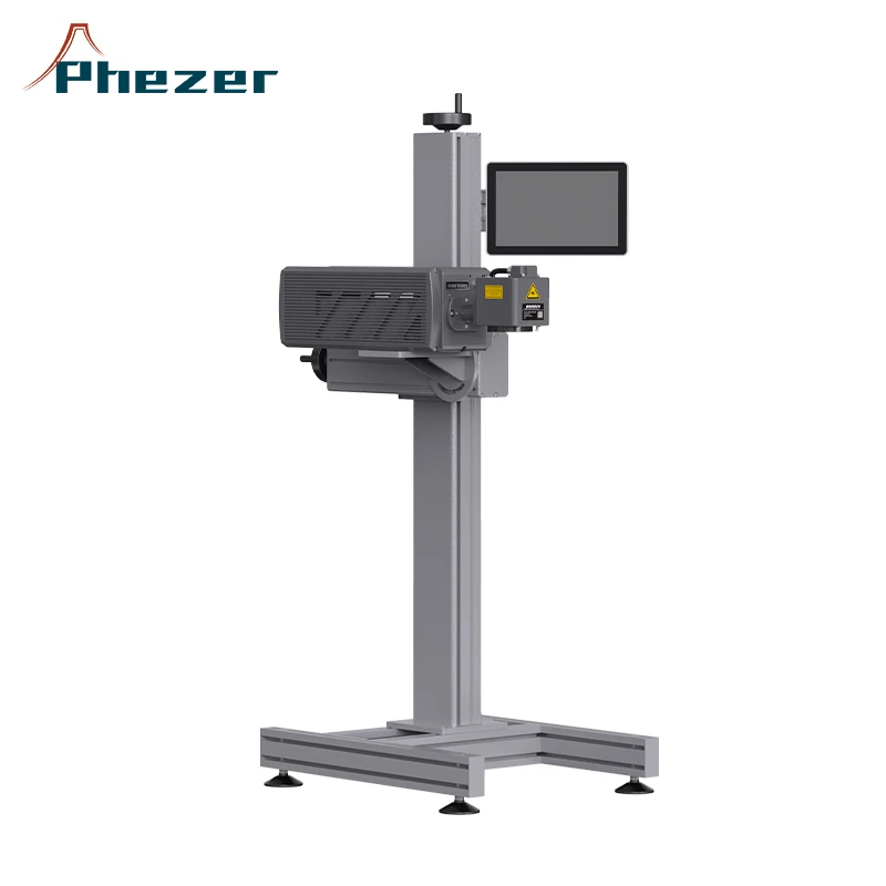 CO2 laser marking machine with Coherent Davi CRD Laser Brand for Leather Belts Pet Bottles