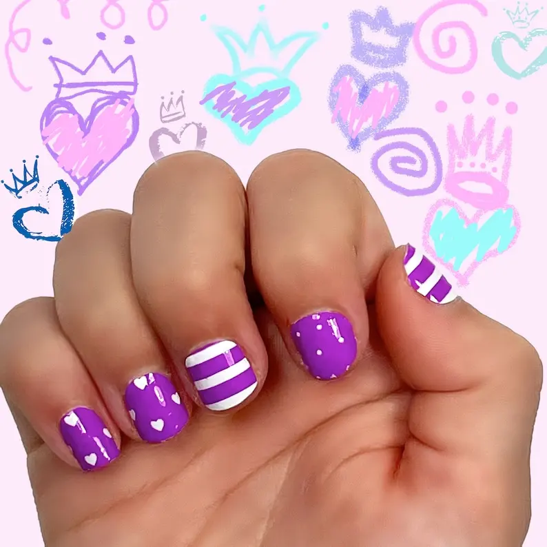 10 шт., милые Мультяшные ногти