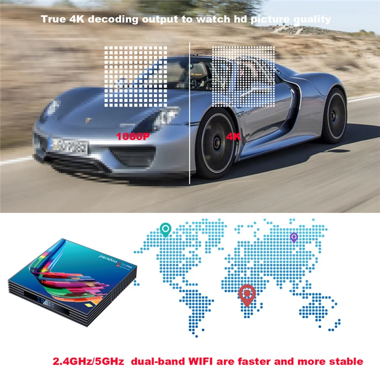 
Best Price High speed HD TV Support 4K Android 4k Pendoo x10 Pro Rk3318 4gb Ram Wholesale Android Full Hd Tv Box 