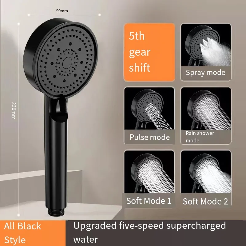 bathroom high pressure Head Water Saving High Pressure set Flow Shower head with shower head filter
