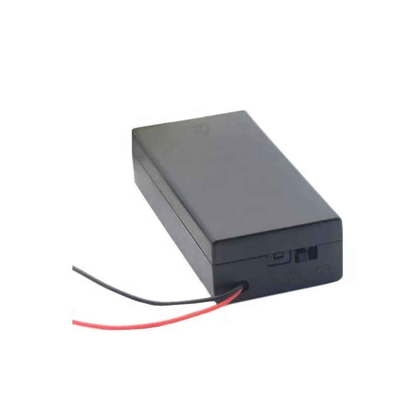 Hot Selling 18650*2 Battery Holder Box with Cover Switch and Customized Terminal  Battery Holder/box/case User 18650 Battery