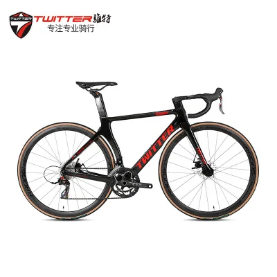 Thunder Bicycle 700C Aero Carbon Road Bicycle T800 Toray Carbon Fiber Frame Disc Brake Carbon Fiber Road Bike Support ODM OEM