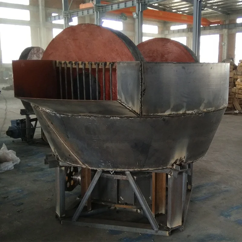 Low Price China Grinding Wet Pan Mill Equipment for Gold Wet Pan Mill Gold Milling Machine