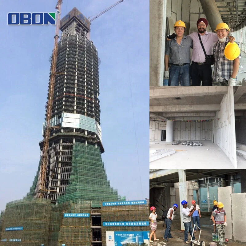 OBON Interlocking Light Weight Panel EPS Cement Precast Concrete Boundary Walls