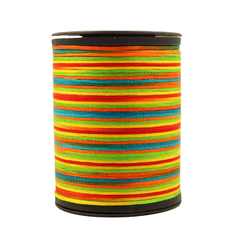 0,8 плоская вощеная нить, новая Полиэстеровая длинная волоконная швейная нить, Высококачественная плетеная кожаная нить ручной работы, многоцветная вощеная нить «сделай сам»