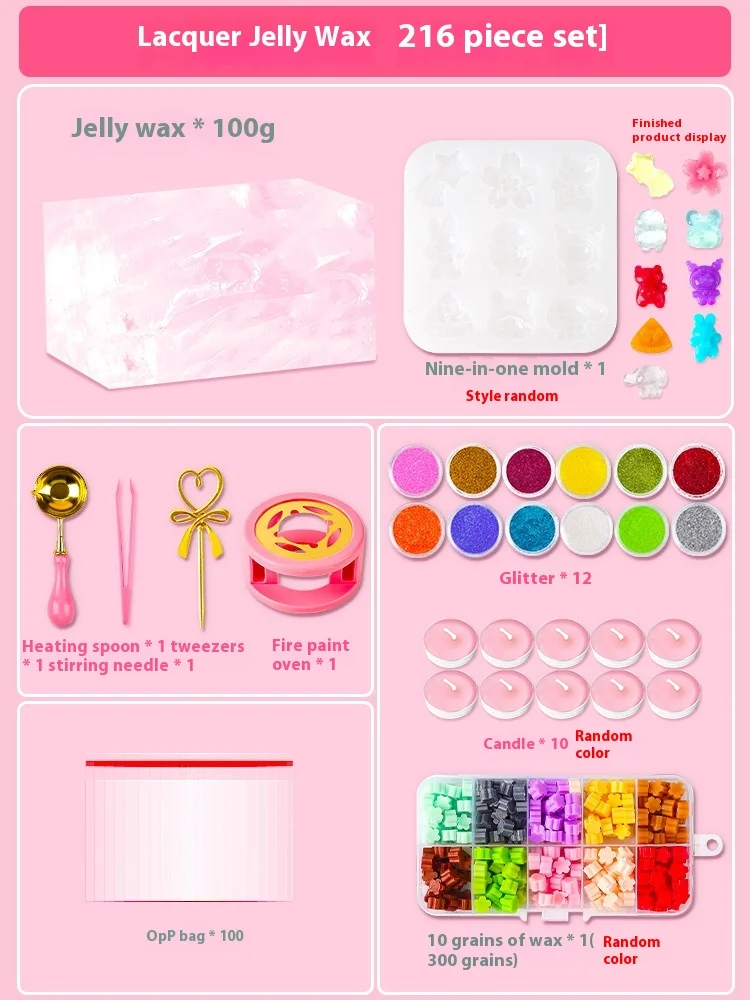 Popular New Cute Handmade DIY Material Jelly Wax Kneading Toys Guka Seal Set Squeeze Toys