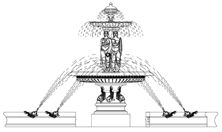 bronze fountain design