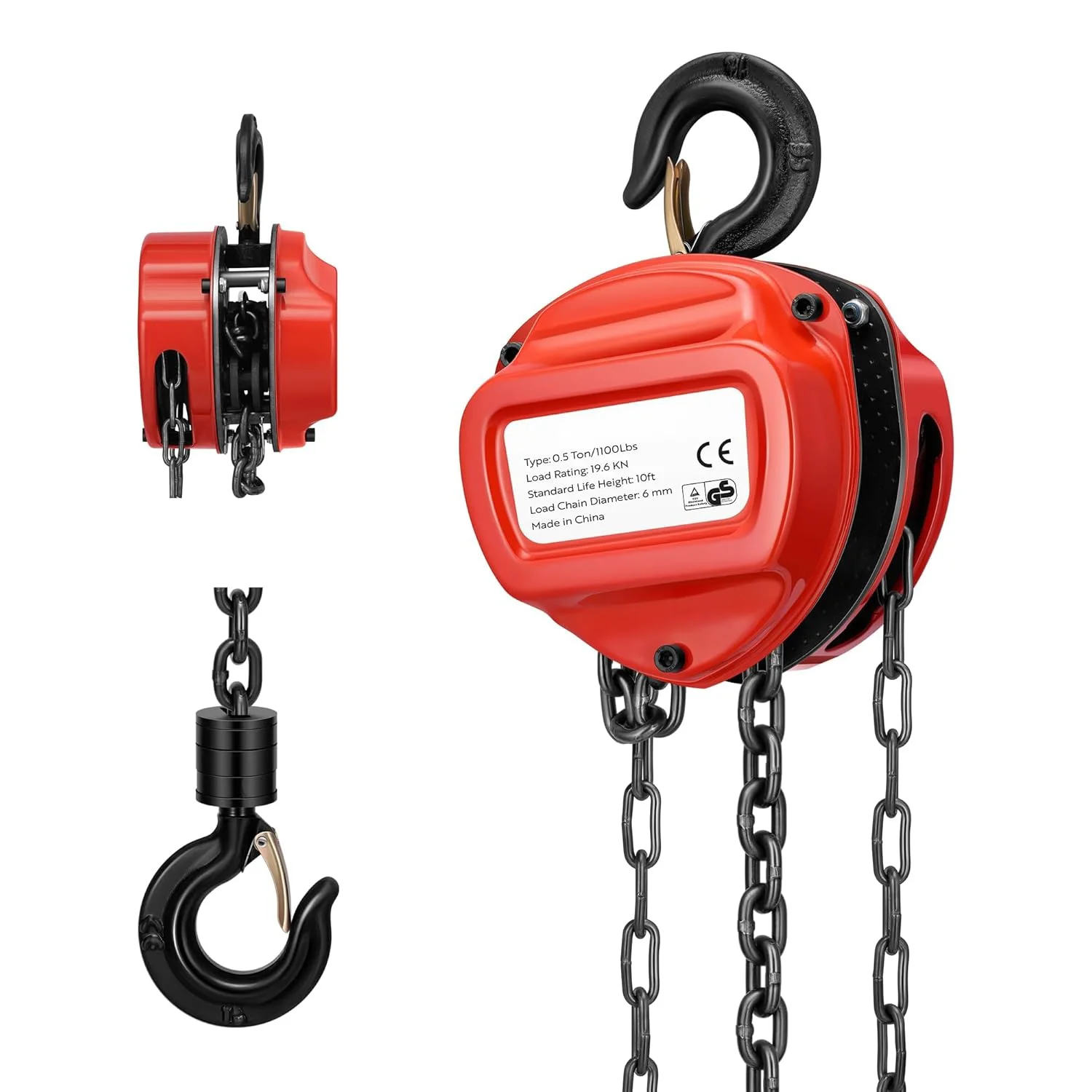 single with folding 2t chain hoist 1 ton vital chain hoist hoist with chain