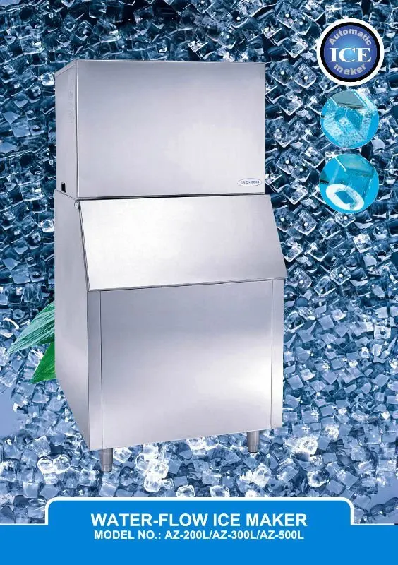 
Commercial 300kg Ice/24h Ice Cube Maker(Manufacturer with CE/UL/CB certificates) 