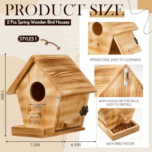 pine carbonization solid wood feeding terrace outdoor sanctuary garden cage bird houses bird aviary outdoor bird aviary