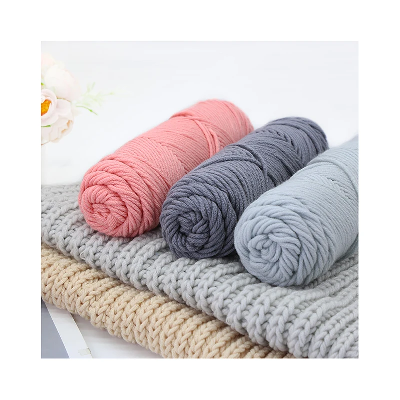 Factory Supply Warm And Comfortable Worsted Acrylic Yarn for Hand Made