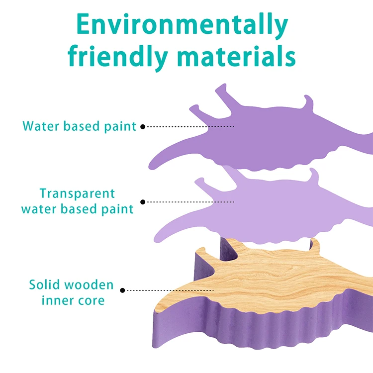 Custom Colorful 3D Wooden Puzzle Animal Stacker Block Toys Children Educational Wood Jigsaw Puzzle for Kids