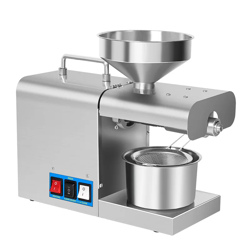 Economical household stainless steel oil press machine automatic oil press wholesale and retail export