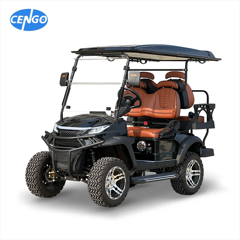 CENGO 4 Person Electric Golf Cart Club Car Golf Buggy Club Golf Cart Buggy for Club car