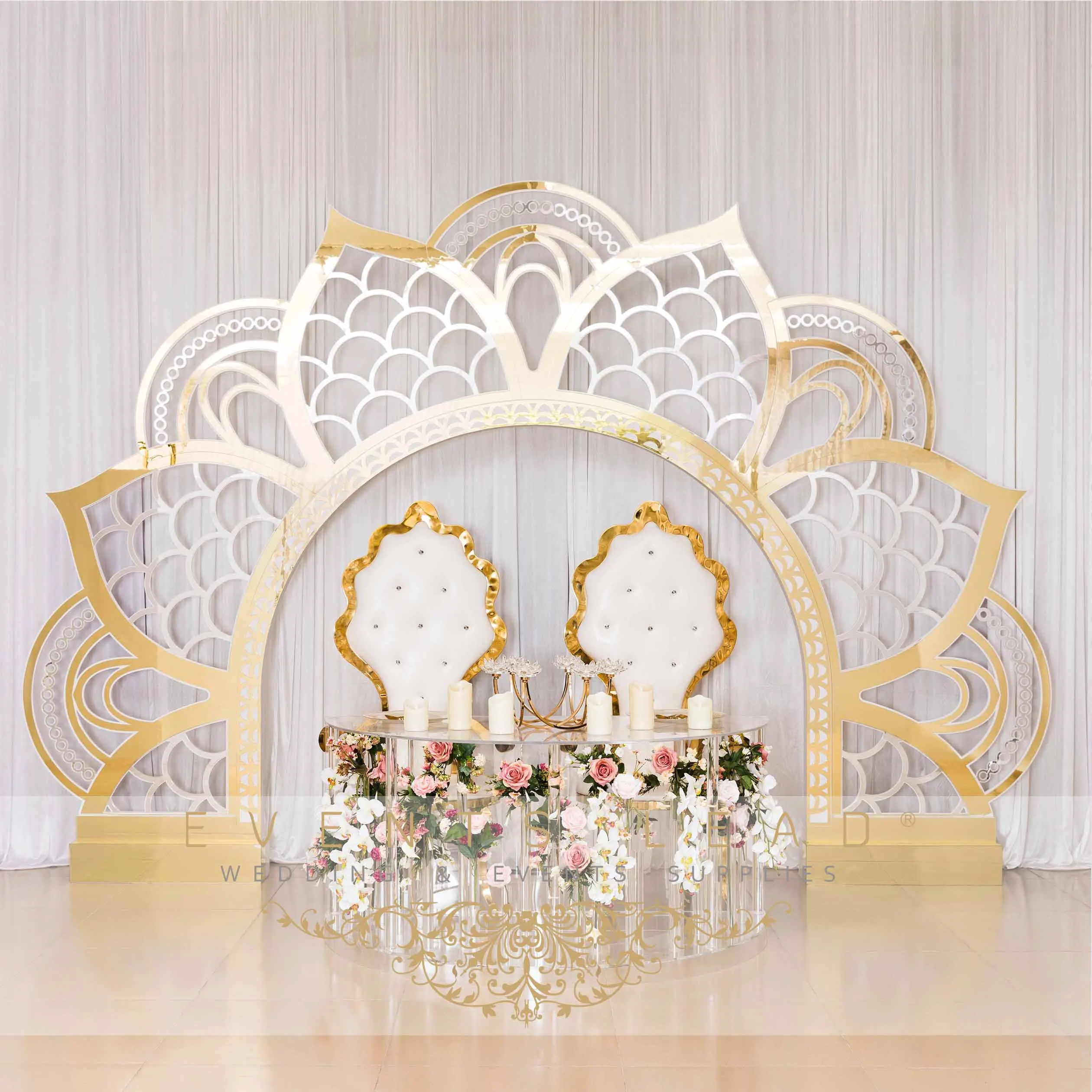 New Design Two Sides Flexible Garden Arch Wedding Flower Backdrop For Wedding & Party Decoration For Sale