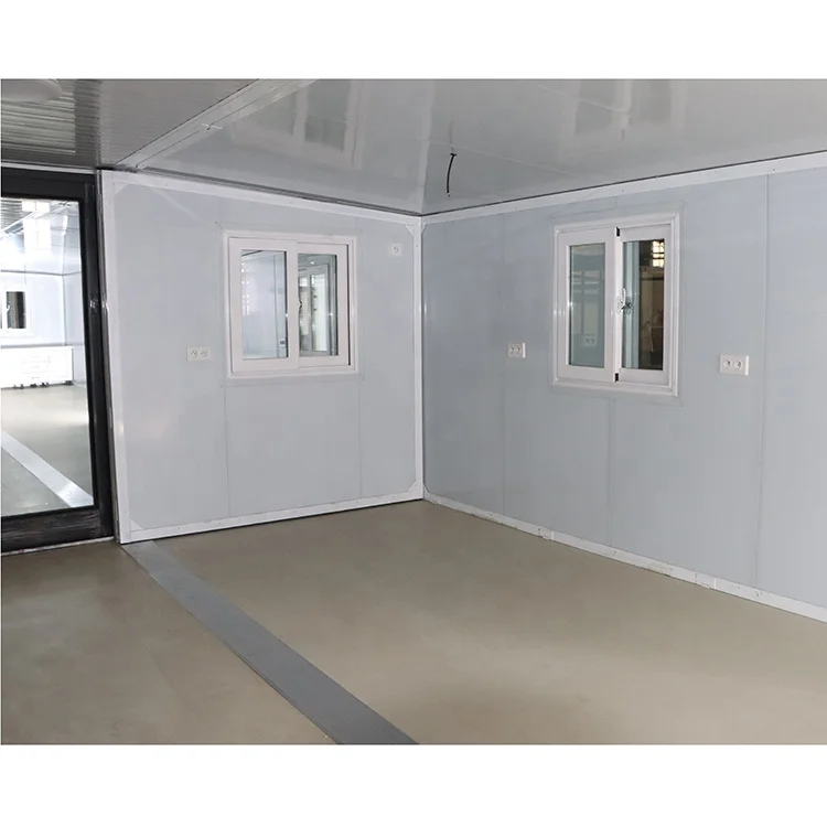 Offshore portable unit complete foldable sandwich container building house ready to ship modular shop homes