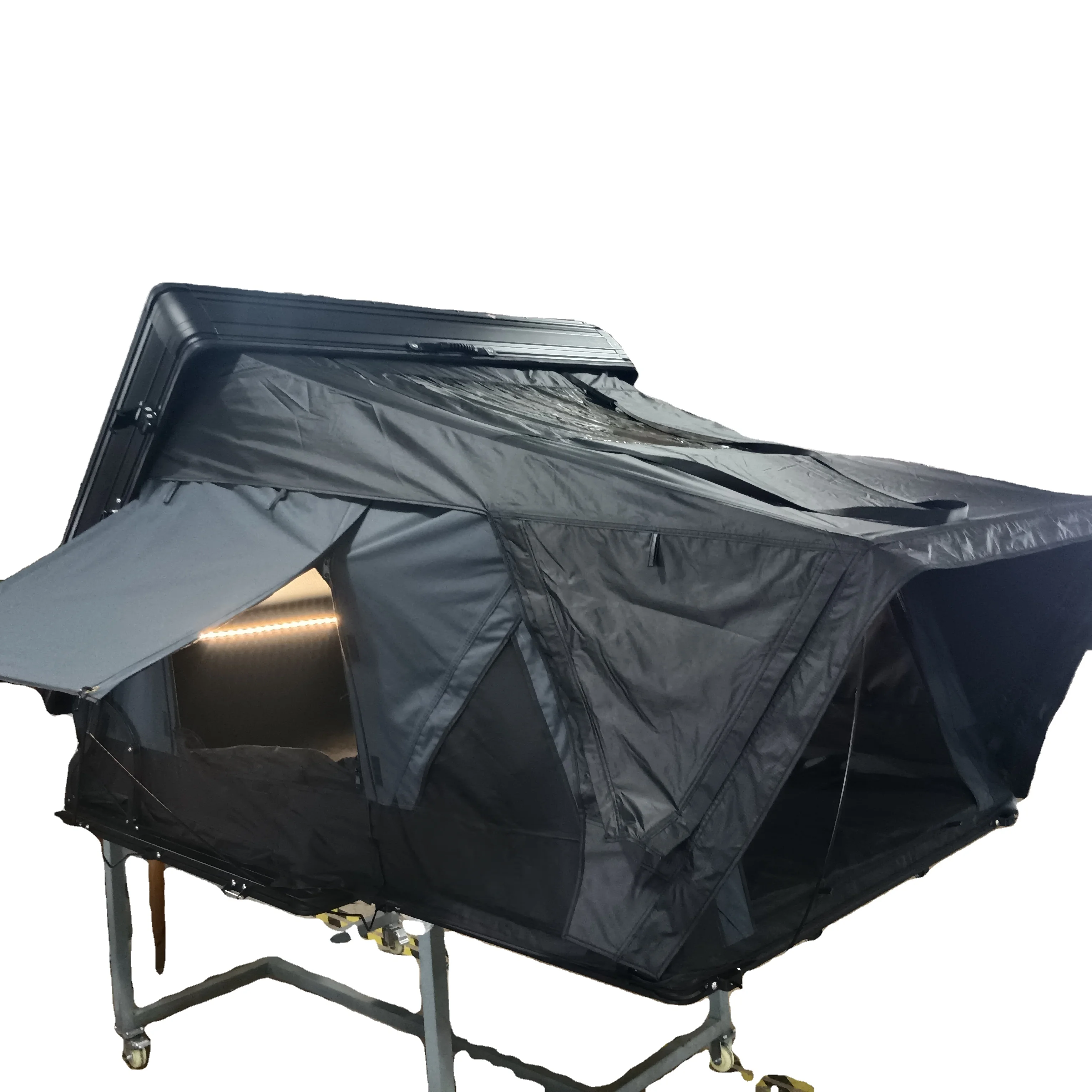 New Design Outdoor Camping 4 Season Car Camping Aluminum Roof Top Tent Hard Shell for Sale