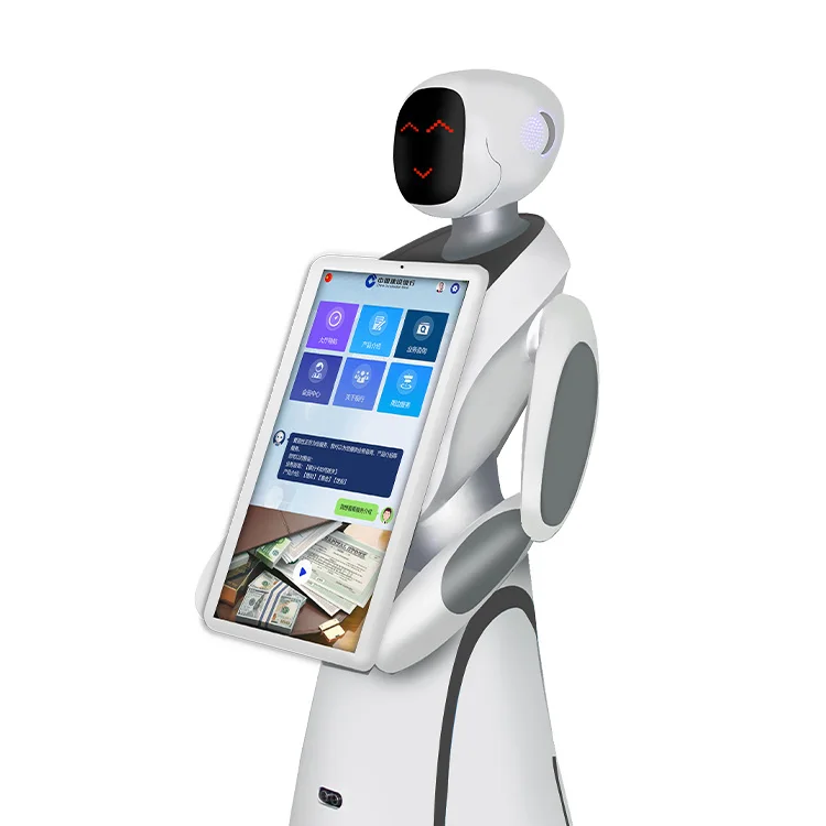 Top  New Big Screen Intelligent Bank Mall Center Business Reception Consulting Ai Reception Welcome Service Robot