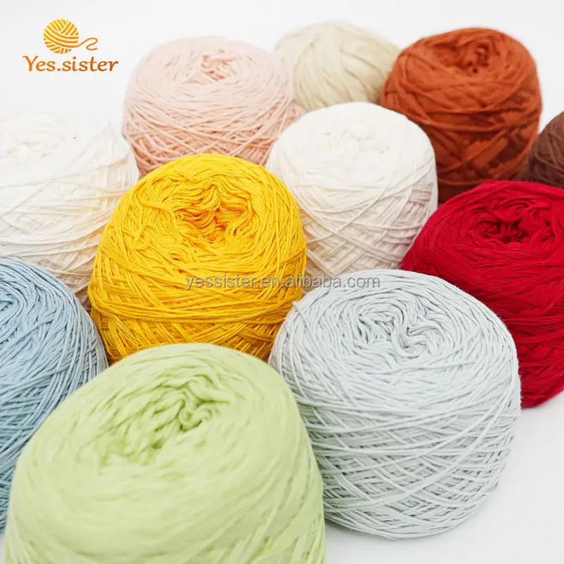 wholesale  DIY Hand Knitting 100 Cotton Knitting Crochet Yarn For Baby crochet thread cotton ball yarn