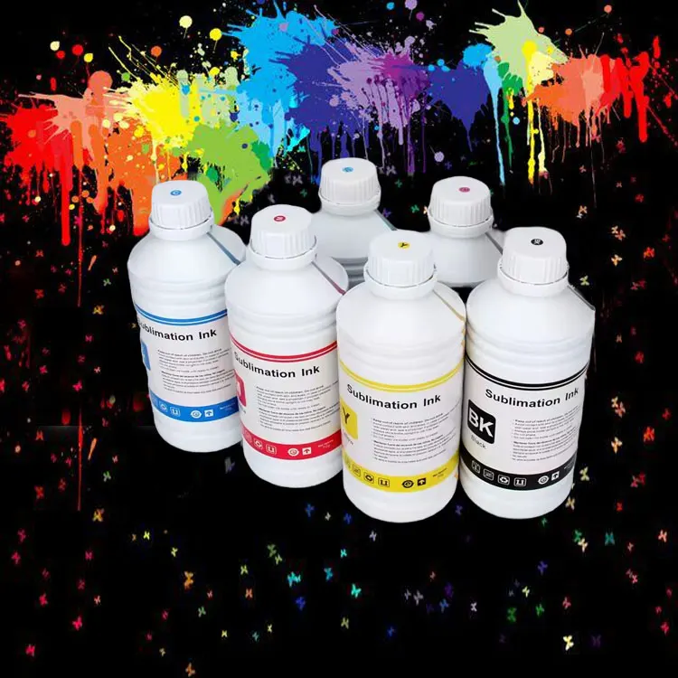 4 colors 6 colors sublimation ink for inkjet printer work with heat press machine transfer pattern DIY t-shirt mugs tumbler