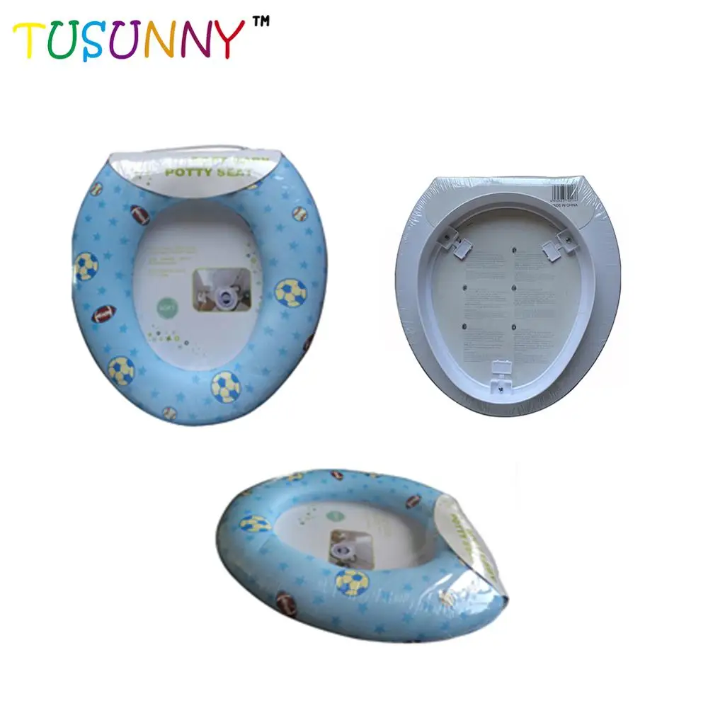 PVC printing baby soft toilet potty seat cover training seat