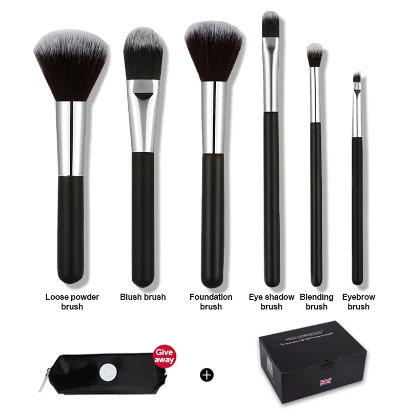 
Ecofriendly Makeup Brush Set 6pcs Makeup Brush 