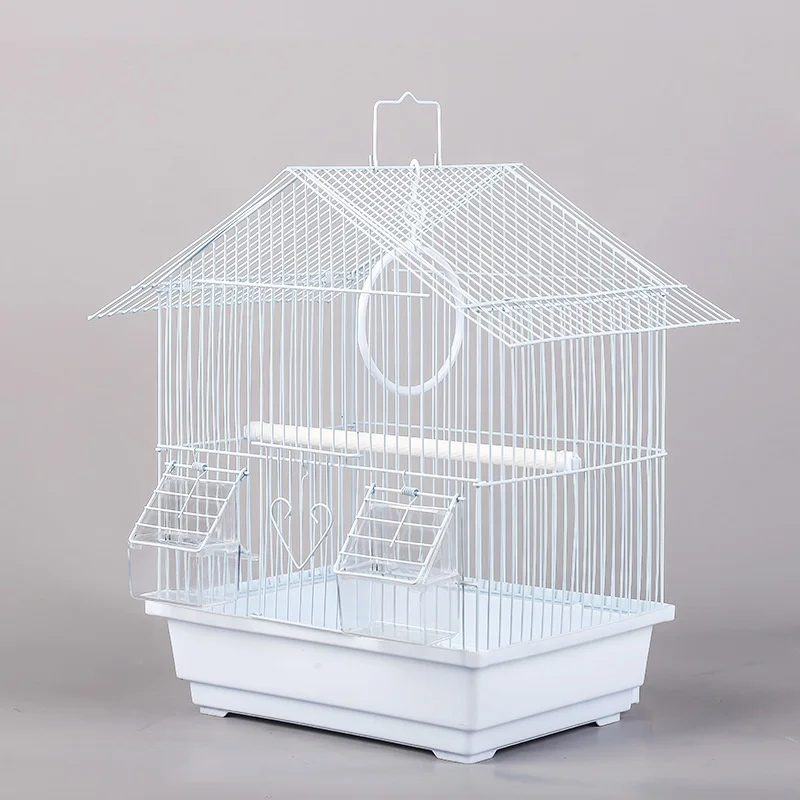 Chinese cheap small easy cleaning outdoor folding hanging parrot bird cage metal breeding metal wire bird cage for sale