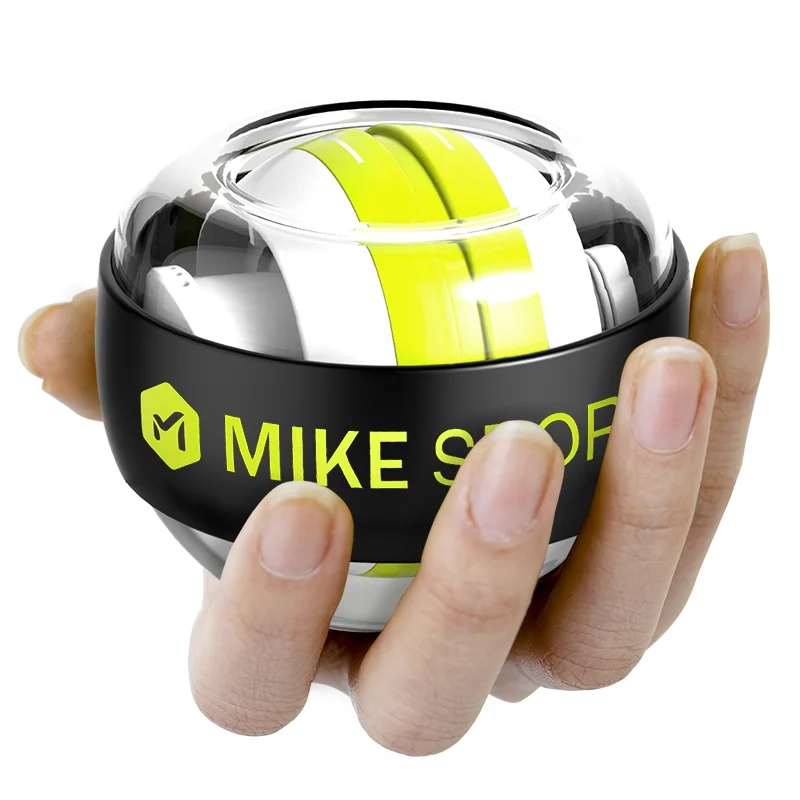 Yellow Wrist Ball Grip  Self-starting  Men Female Exercise Centrifugal  Arm Strength Super Gyro hand use Mini office home