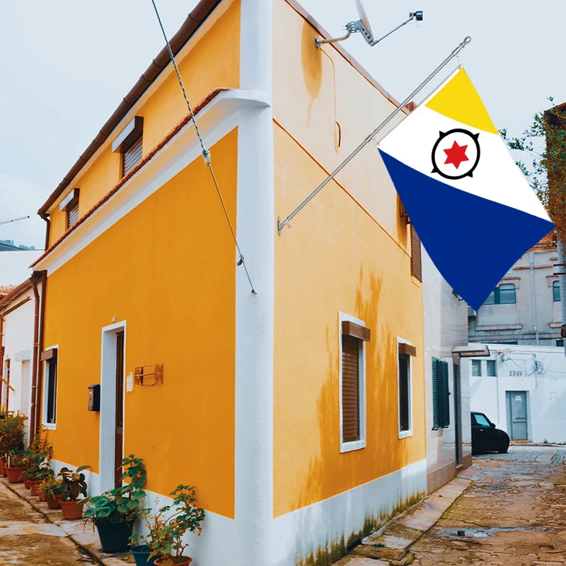 Wholesale 3x5ft Bonaire flags 68D/100D polyester Customize all nations rapid shipping Reliable supplier  fast delivery