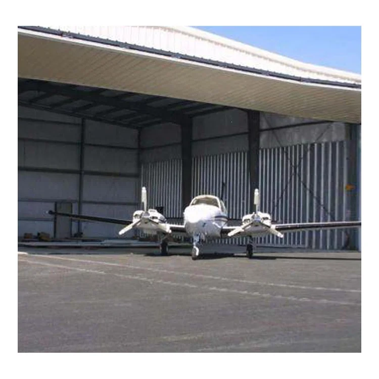 China prefabricated customized large span modern steel structure building hangar