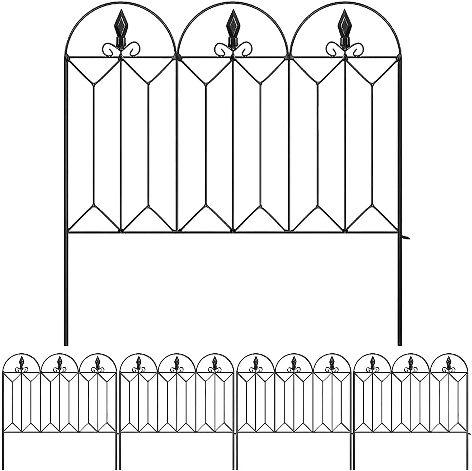 Garden Fence 24inx10ft Outdoor Decorative Fencing Landscape