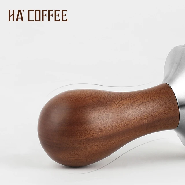 Hot Sale Rosewood Barista Tamper Tools 51mm 54mm 58mm Espresso Stainless Steel Coffee Tamper with Rosewood Handle