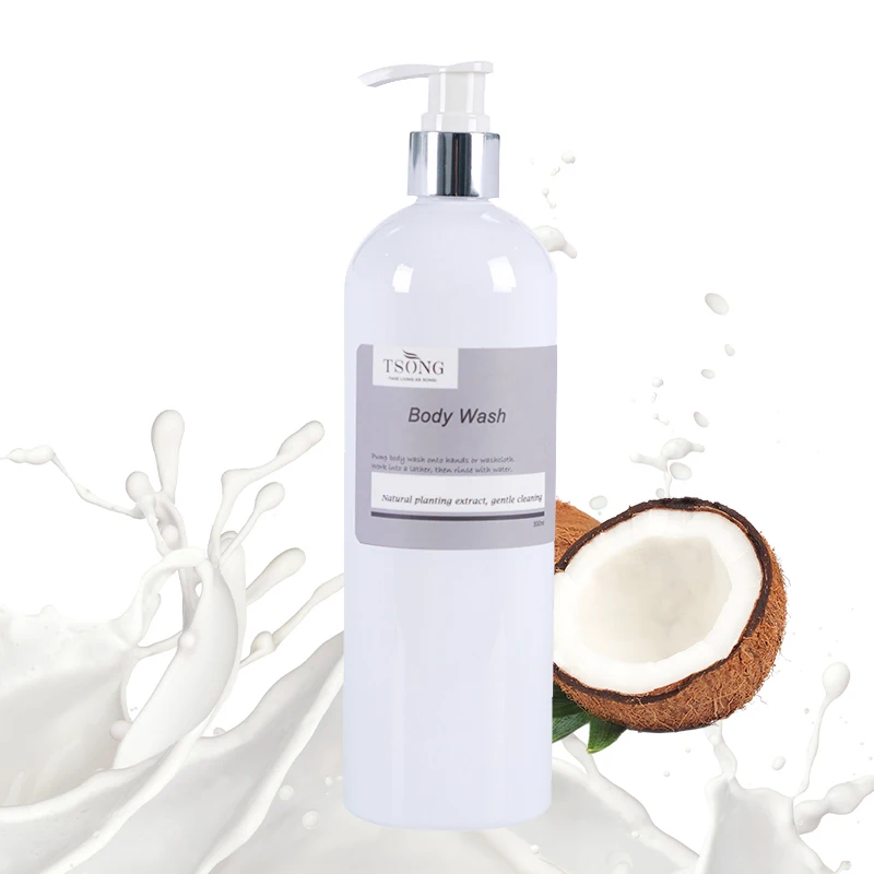 TSONG OEM женская белая уход отбеливающая соль для ванны крем для умывания тела с кокосовым молоком с логотипом