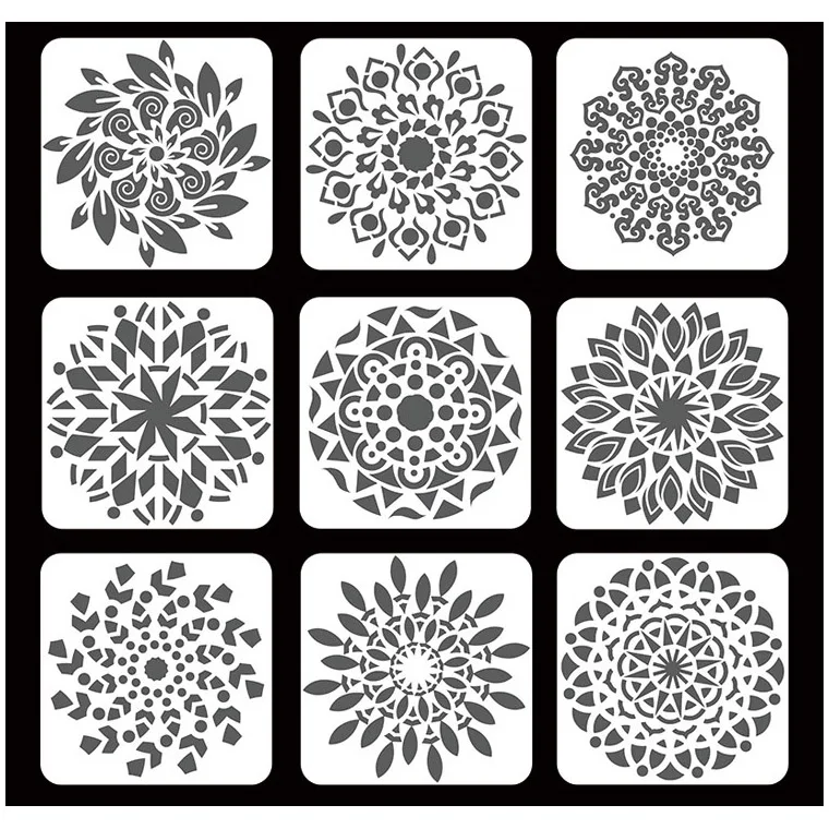 Лидер продаж на Amazon, набор пластиковых трафаретов для рисования домашних животных