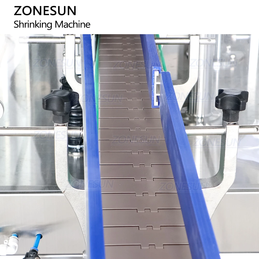 ZONESUN ZS-SXRS1 Full Automatic Wine Bottle PVC Film Capsule Cap Sleeve Heat Shrinking Wrapping Sealing Machine
