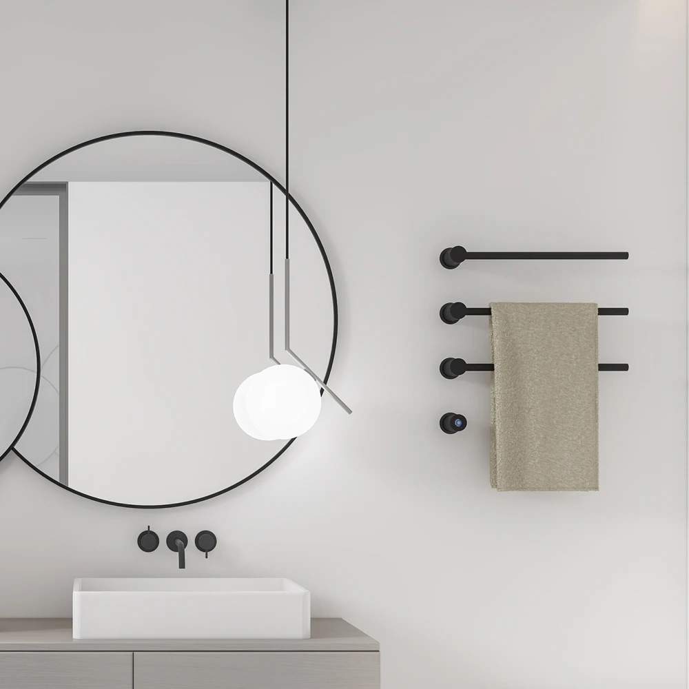 new design electric towel warmer concealed wall-mounted electric towel rail sus304 stainless steel heated towel warmer rack