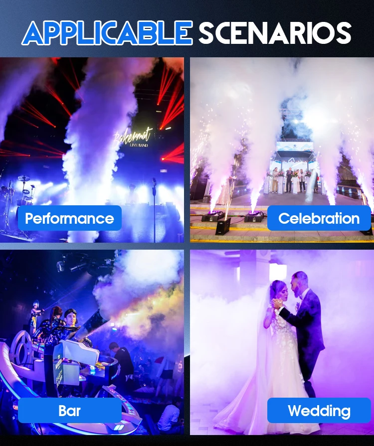 Reliable Music Concerts co2 cannon dj fog machine 1 heads co2 jet cannon for club