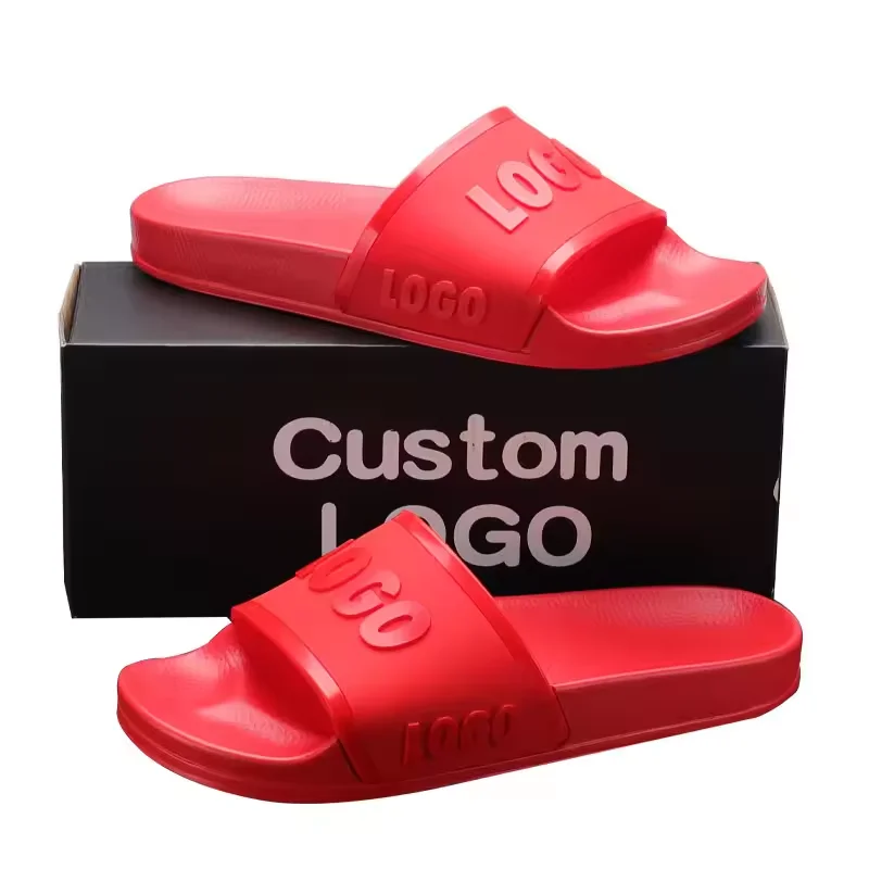ODM OEM Slippers Manufacturer 3D Print Design LOGO Custom Unisex Slides Slipper Casual Home Men Women Rubber Slippers Custom